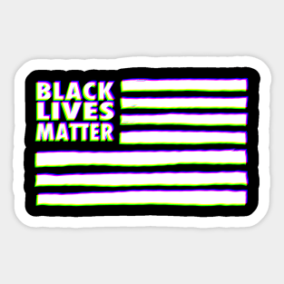 Black Lives Matter Flag RGB Sticker